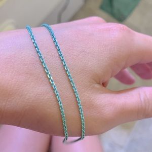 Tiffany & Co 18” blue chain